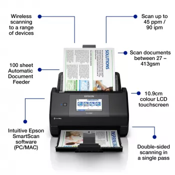 Epson WorkForce ES-590W Einzugsscanner 600 x 600 DPI A4 Schwarz
