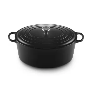 Le Creuset Signature 13,9 L Oval Schwarz