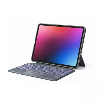 Inateck KB403-10 iPad-Tastaturhülle, QWERTZ, grau (KB403-10_GRAY)