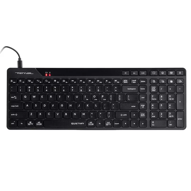 A4Tech Fstyler FBK27C AS 2,4GHz+BT Silent-Tastatur, schwarz