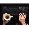 A4Tech Fstyler FBK27C AS 2,4GHz+BT Silent-Tastatur, schwarz