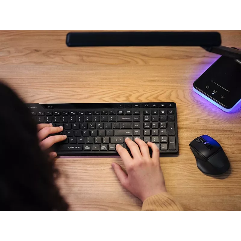 A4Tech Fstyler FBK27C AS 2,4GHz+BT Silent-Tastatur, schwarz