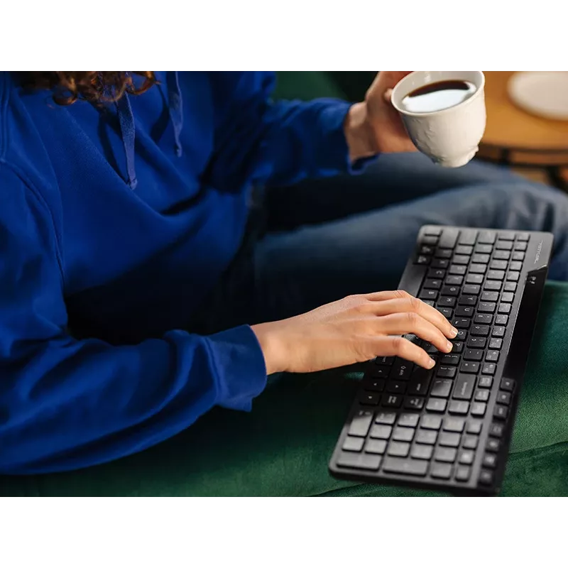 A4Tech Fstyler FBK27C AS 2,4GHz+BT Silent-Tastatur, schwarz