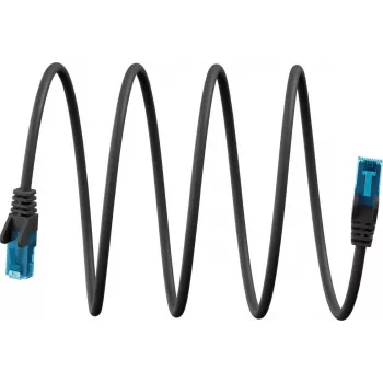 Goobay Ultra-Flexible CAT 6A Patchkabel U/UTP, schwarz (79243)