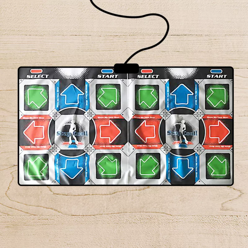Mad Monkey Retro Dance Matte für 2 Spieler 110 Songs
