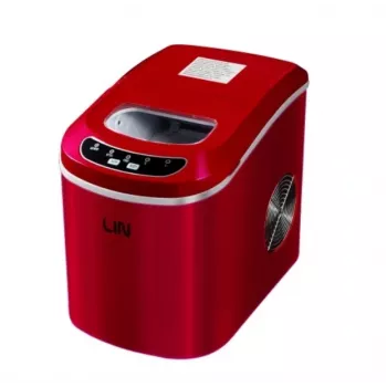 Tragbarer Eiswürfelbereiter LIN ICE PRO-R12 rot