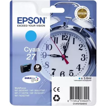 Epson Ink/27 Alarm Clock 3,6 ml CY SEC (C13T27024022)