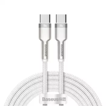 Kabel USB-C auf USB-C Baseus Cafule, 100W, 2m (weiß)