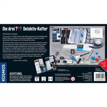 Die drei ??? Detektiv-Carry Case, Detektiv-Sets Komplettausrüstung für junge Detektive