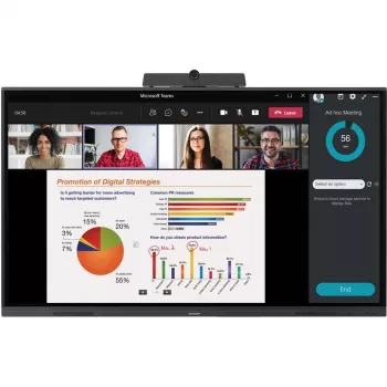Sharp PN-L652B Interaktives Whiteboard 165,1 cm (65) 3840 x 2160 Pixel Touchscreen Schwarz (PNL652B)