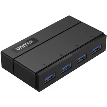 UNITEK Y-HB03001 Interface-Hub USB 3.2 Gen 1 (3.1 Gen 1) Typ-B 5000 Mbit/s Schwarz