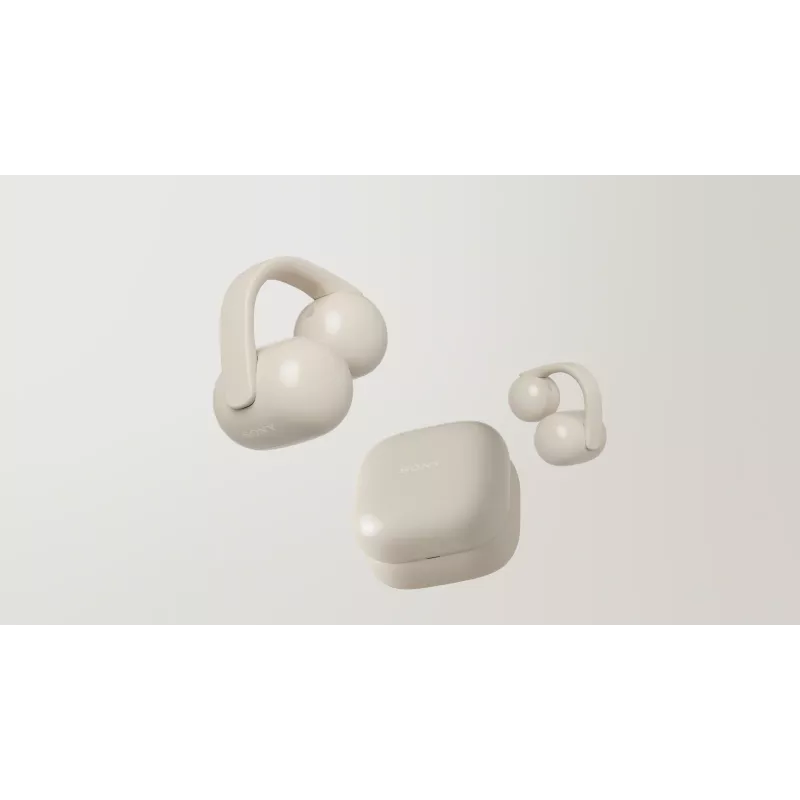 Sony | Earbuds | LinkBuds WF-LC900 Clip | Bluetooth | Open-Ear | Wireless | Greige
