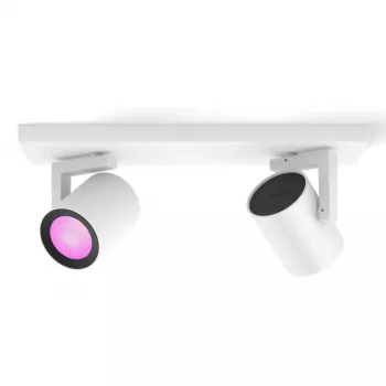 Philips Hue White&Col. Amb. Argenta Spot 2flg. Weiß 2x4,2W.