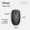 HP 230 Kabelloses Maus- und Tastatur-Set, Full-Size, Kabellos, RF Wireless, Membran, Schwarz, Maus enthalten