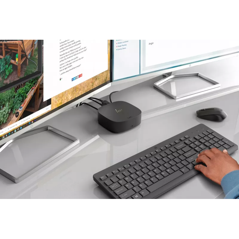 HP 330 Wireless Maus- und Tastatur-Kombination, Full-size (100%), Kabellos, RF Wireless, Schwarz, Maus inklusive