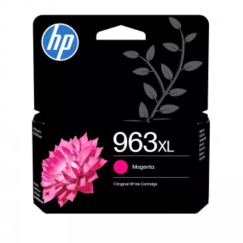 HP 963XL Magenta Original Druckerpatrone, hohe (XL) Reichweite, Magenta, Pigmenttinte, 23,25 ml, 1 Stück, Einzelpack
