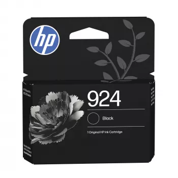 HP 924 Schwarz Original Tintenpatrone, Standardreichweite, Schwarz, 1 Stk., 500 Seiten, 400 Seiten, Einzelpackung