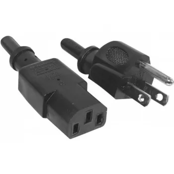 Hypertec 809030-HY Stromkabel Schwarz 1,8 m Netzstecker Typ B Kaltgerätekupplung C13