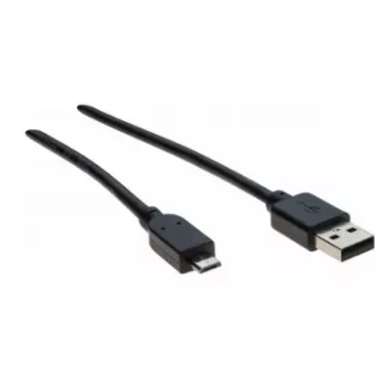 Hypertec 532456-HY USB 2.0 Kabel, USB A auf Micro-USB B, 2 m, Schwarz