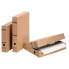 Leitz 6084-00-00 Archivbox mit Klappe, A4, Naturwellpappe, 70x265x325 mm
