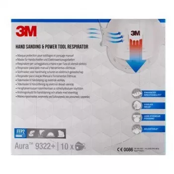 3M 9322PRO10 Staubmaske 10 Stk. Korb FFP2