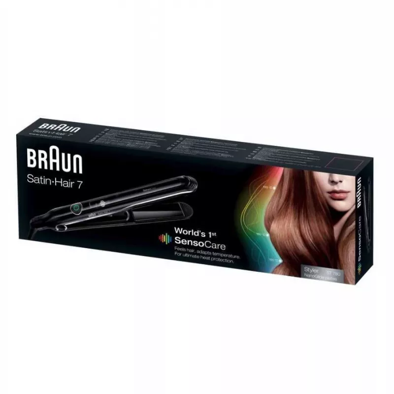 Braun Satin Hair 7 SensoCare ST780 Haarglätter, schwarz