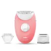 Braun Silk-epil 3-277 Epilierer, weiß/pink