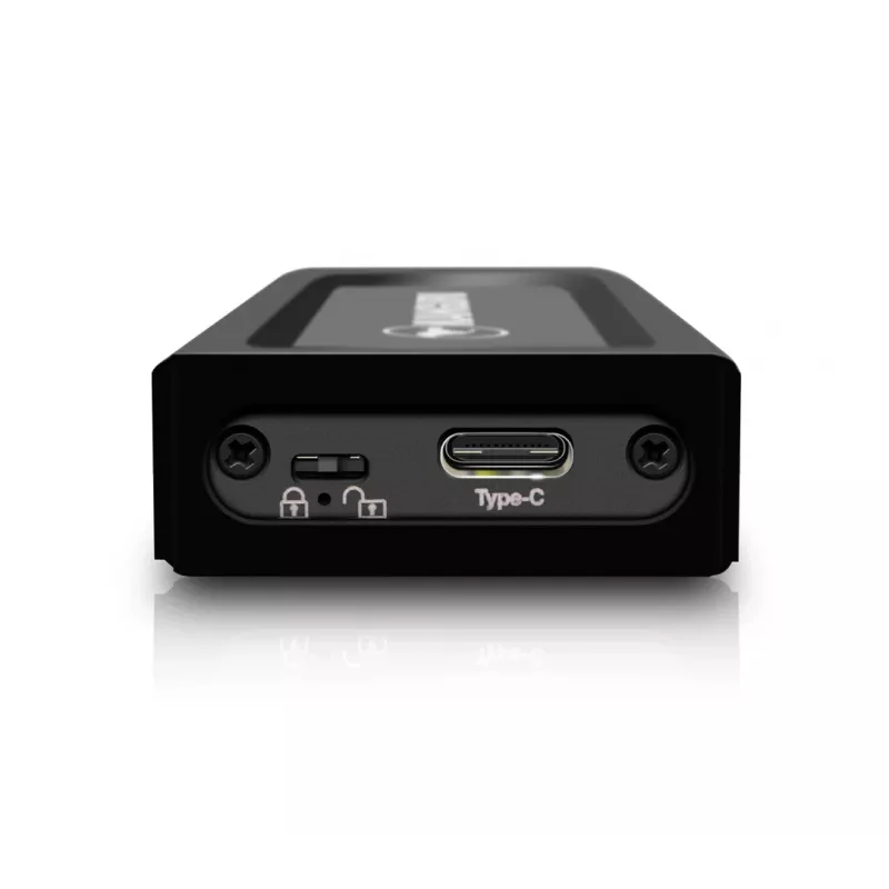 iStorage Kanguru UltraLock Superspeed+ USB-C M.2 NVMe Externe SSD 1 TB | Sichere tragbare Solid-State-Drive | Physischer Schreibschutzschalter | Sichere Firmware | TAA-konform |