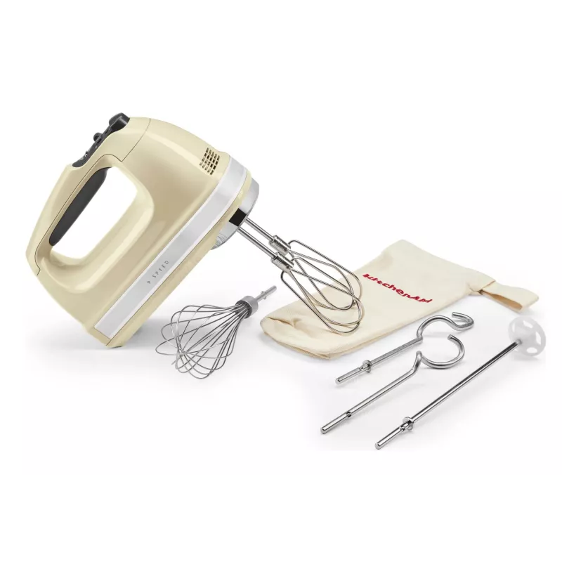 KitchenAid 5KHM9212EAC Handmixer 85 W Creme, Silber