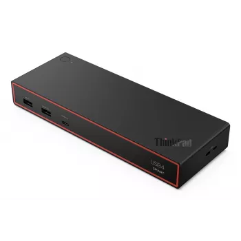 Lenovo ThinkPad USB4 Smart Dock 5500 mit 135W-Netzteil, Kabelgebunden, Schwarz