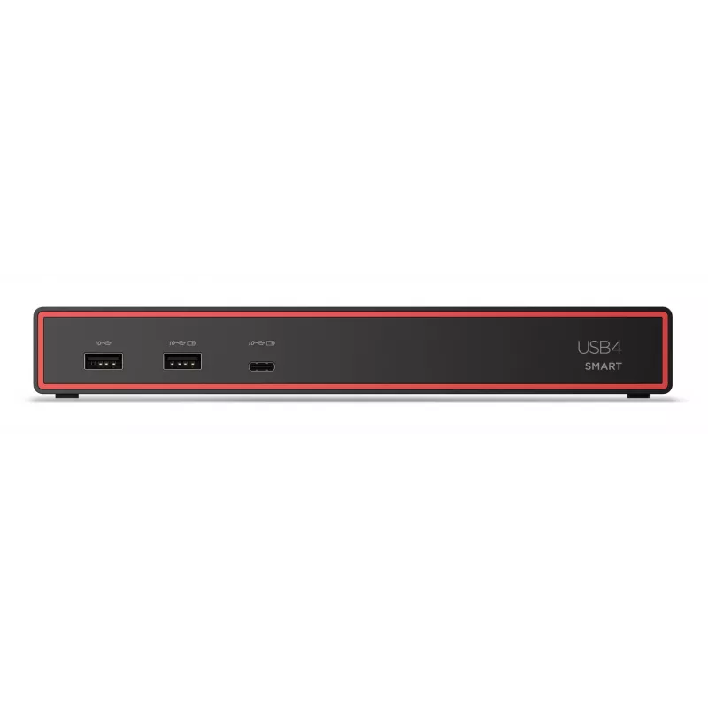 Lenovo ThinkPad USB4 Smart Dock 5500 mit 135W-Netzteil, Kabelgebunden, Schwarz