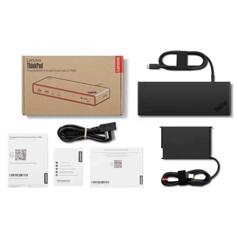 Lenovo ThinkPad Thunderbolt 4 Smart Dock Gen2 7500 Kabelgebunden Schwarz