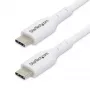 StarTech.com 1 m (3,3 ft) weißes USB-C-Ladekabel 2er-Pack, USB-C-Kabel, USB 2.0 Typ-C Laptop-Ladekabel, 60 W 3 A Power Delivery, TPE-Mantel, USB-C Datenübertragungskabel, M/M