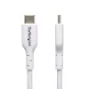 StarTech.com 1 m (3,3 ft) weißes USB-C-Ladekabel 2er-Pack, USB-C-Kabel, USB 2.0 Typ-C Laptop-Ladekabel, 60 W 3 A Power Delivery, TPE-Mantel, USB-C Datenübertragungskabel, M/M