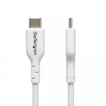 StarTech.com 1 m (3,3 ft) weißes USB-C-Ladekabel 2er-Pack, USB-C-Kabel, USB 2.0 Typ-C Laptop-Ladekabel, 60 W 3 A Power Delivery, TPE-Mantel, USB-C Datenübertragungskabel, M/M