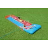 Bestway H2OGO! Doppel-Wasserrutsche mit Tsunami-Splash-Rampe 4,88 m