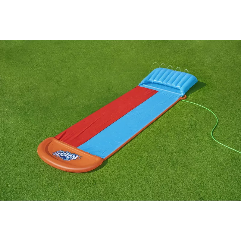 Bestway H2OGO! Doppel-Wasserrutsche mit Tsunami-Splash-Rampe 4,88 m
