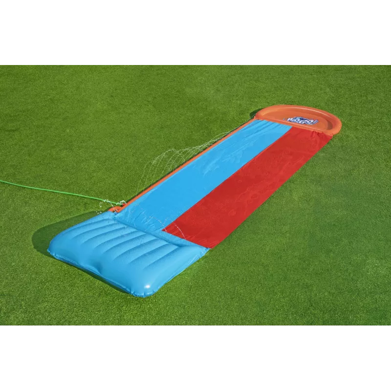 Bestway H2OGO! Doppel-Wasserrutsche mit Tsunami-Splash-Rampe 4,88 m