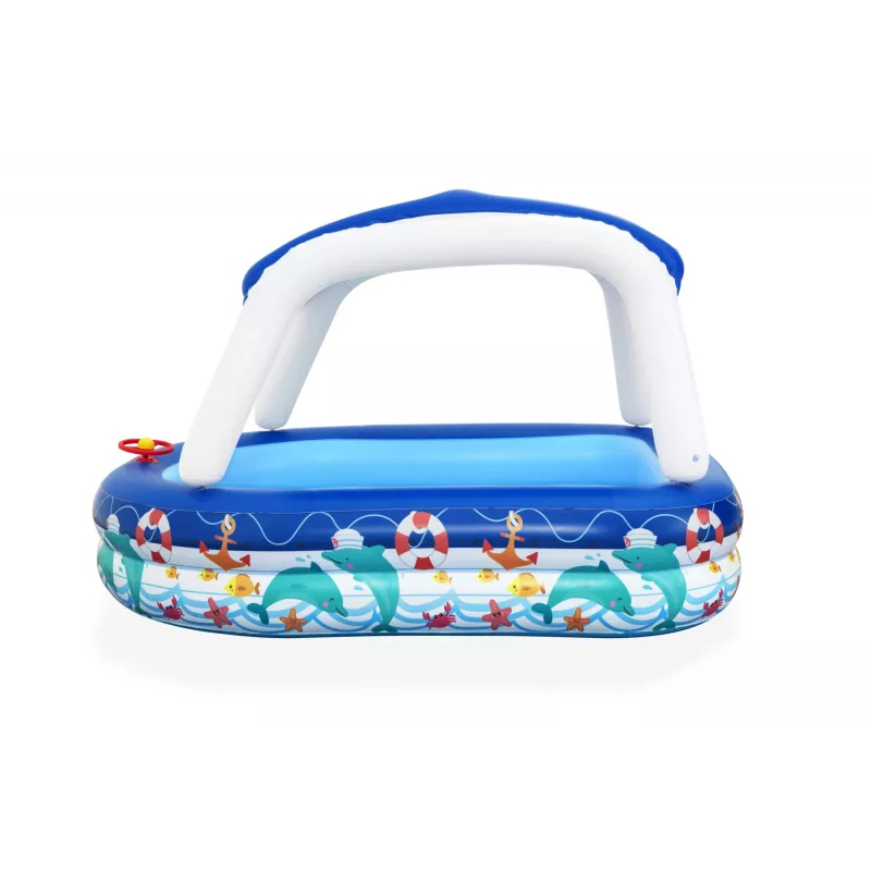 Bestway Sea Captain Aufblasbarer Familienpool mit UV Careful Sonnensegel