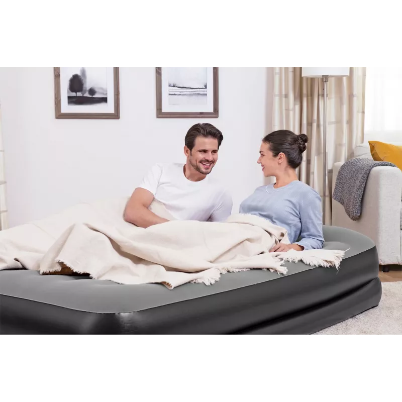 Bestway Tritech Luftmatratze Queen mit integrierter AC-Pumpe und antimikrobieller Beschichtung 2,03 m x 1,52 m x 46 cm