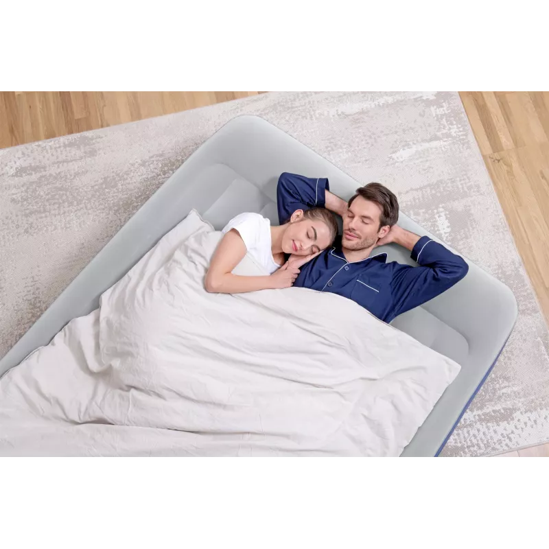 Bestway Tritech Luftbett Queen mit integrierter AC-Pumpe und antimikrobieller Beschichtung 2,03 m x 1,52 m x 46 cm