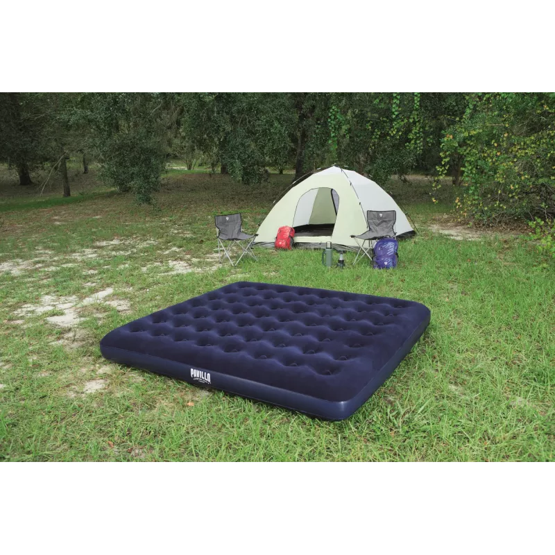 Bestway Flocked Airbed – King – 2,03 m x 1,83 m x 22 cm, Doppelmatratze