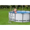 Bestway Flip & Lock Aufstellpoolleiter 1,32 m, Leiter, Grau, Metall, Kunststoff, 150 kg, 4 Stufen, EN16582
