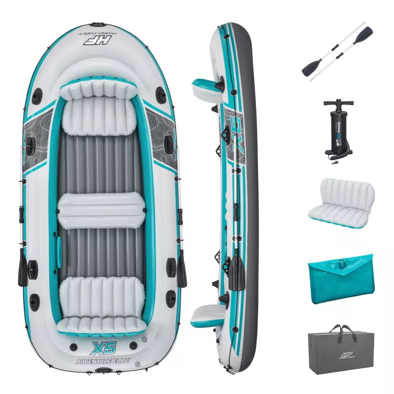 Bestway Hydro-Force Adventure Elite X5 Aufblasbares Raft-Set 3,64 m