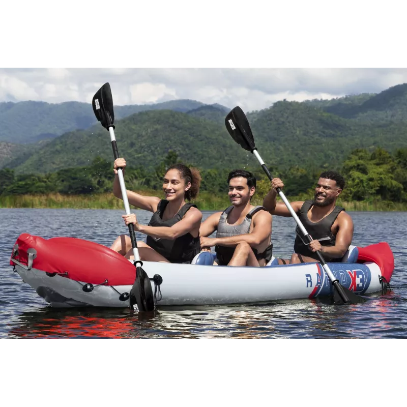 Bestway Hydro Force Rapid X3 aufblasbares Kajak-Set für 3 Personen 3,81 m