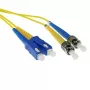 ACT 5 Meter LSZH Singlemode 9/125 OS2 Glasfaser-Patchkabel Duplex mit SC- und ST-Steckern