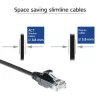 ACT Schwarz 0,5 Meter LSZH U/UTP CAT6 Datacenter Slimline Patchkabel snagless mit RJ45 Steckern