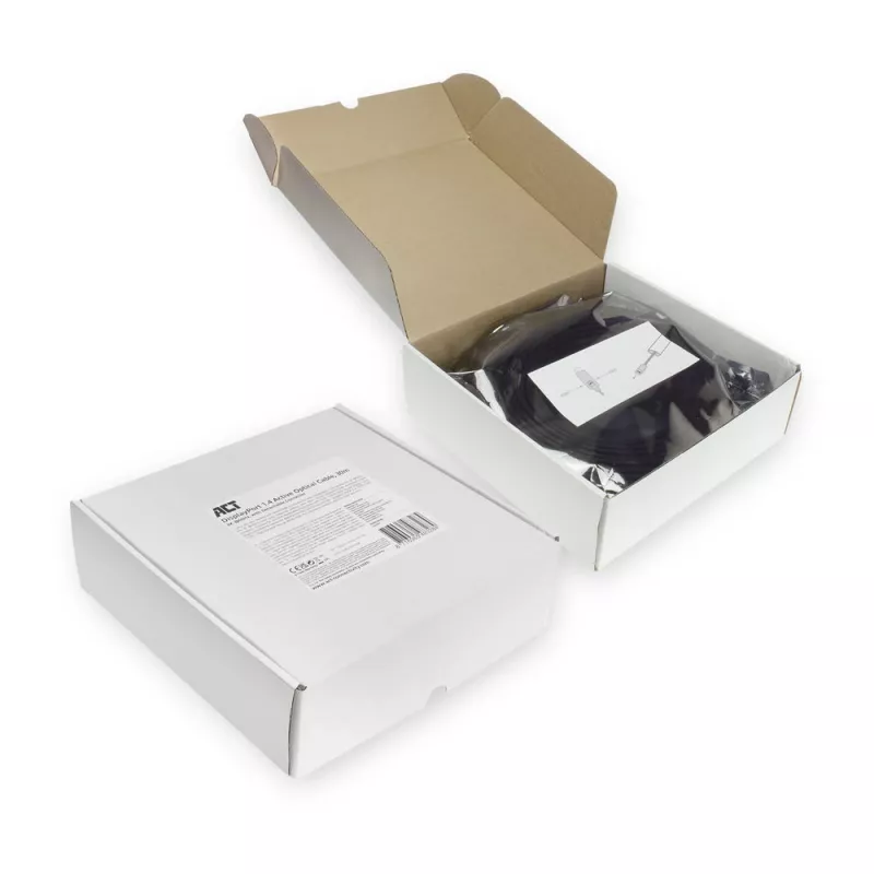 ACT 20 Meter DisplayPort 1.4 Aktives Optisches Kabel 8K mit abnehmbarem Stecker