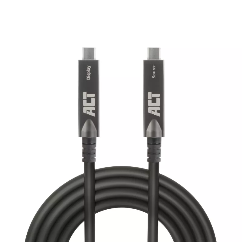ACT USB-C 3.2 Gen2 Aktives Optisches Kabel (AOC), für Touchpanels, Video, Daten, Strom, 7,5 m