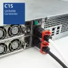 ACT Netzkabel C14 IEC Lock+ Dual Locking - C15 IEC Lock+ weiß 2 m, PC3875
